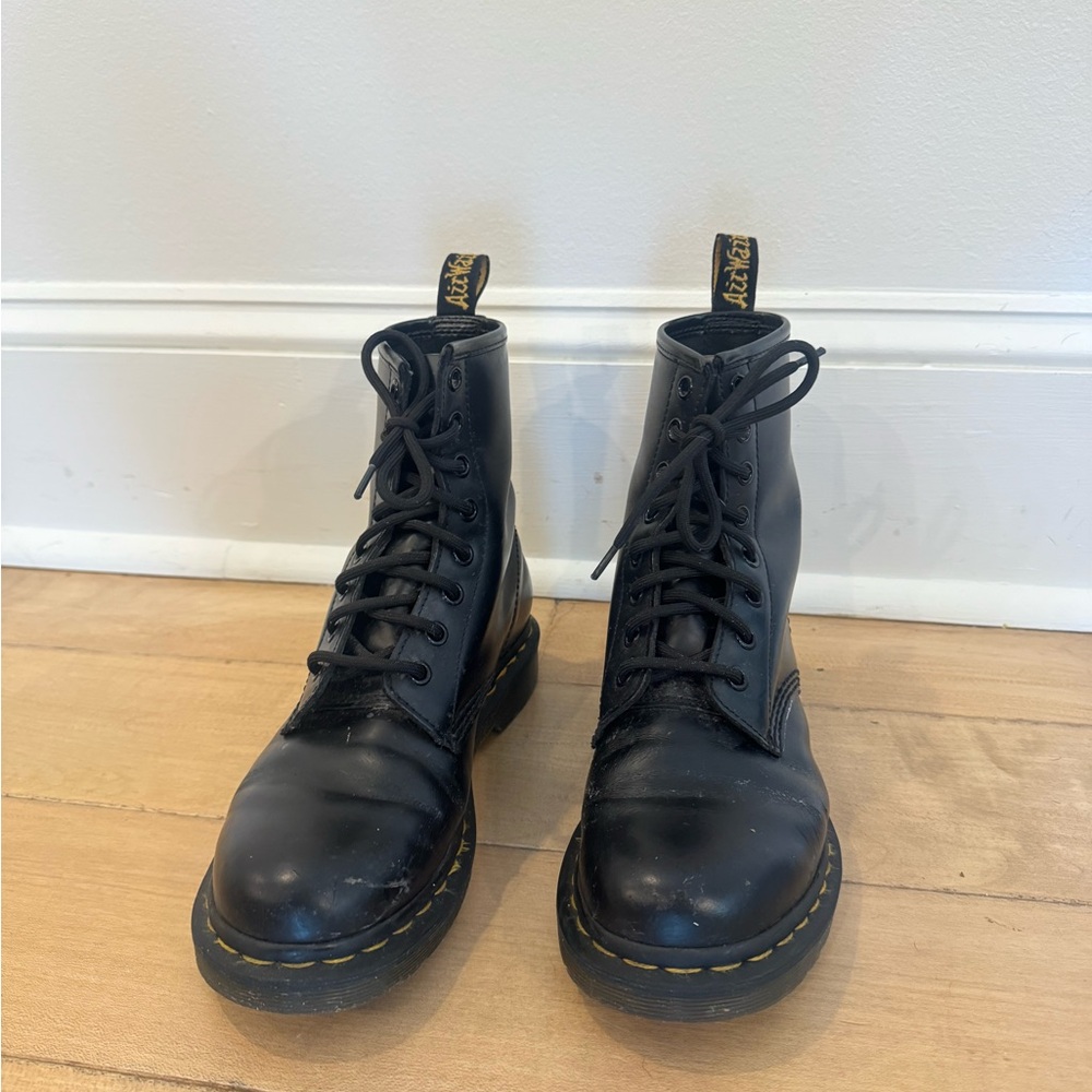 Dr. Martens Black Leather Boots